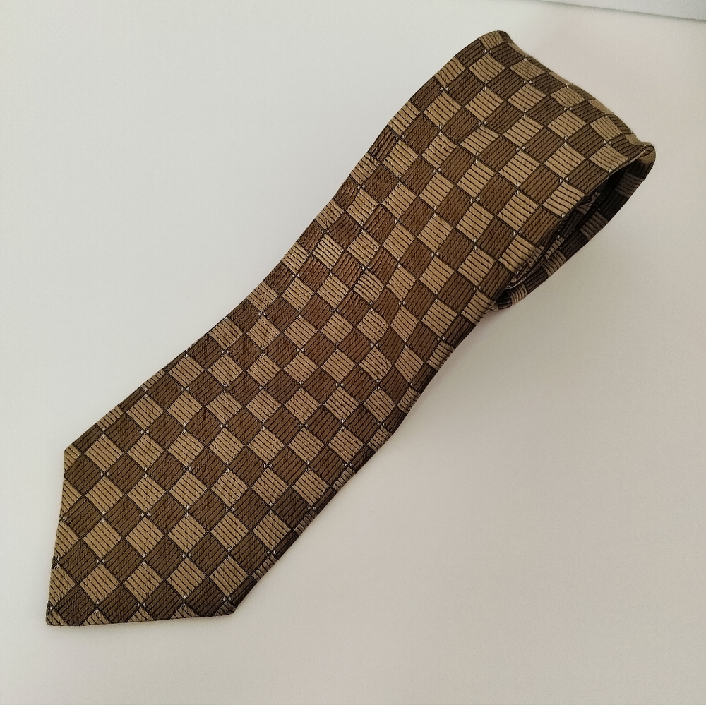Emmanuel ungaro men's neck tie necktie 100% silk yellow golden ombre
